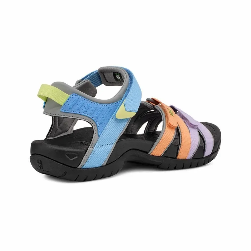 Teva Multicolor Strappy Sandal - Light Blue, Orange, Lavender with Lime Accent - Picture 6 of 6